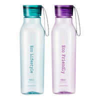 LOCK&LOCK 乐扣乐扣 HLC644S601 塑料杯 550ml*2 绿色+紫色