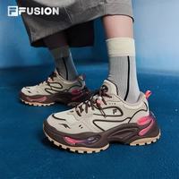 FILA 软糖鞋丨 FUSION潮牌女鞋厚底老爹鞋2025新款增高运动鞋 安哥拉棕/牛津棕褐色-WC 36.5