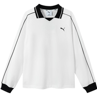 PUMA 彪马 儿童长袖翻领T恤 本白 110