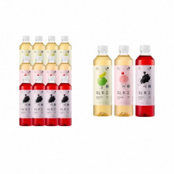 喜茶 轻果茶柚柚蔓越莓葡萄饮料 450ml*12瓶