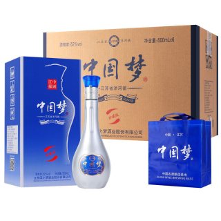 九龙潭 中国梦酒 52%vol 浓香型白酒 500ml*6瓶