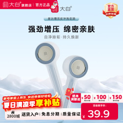 大白 易洁增压反冲洗手持儿童花洒 冰川蓝