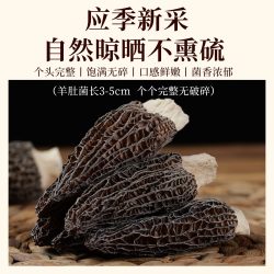 食膳康 羊肚菌干货15g（3-5cm）约20个