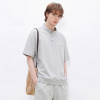 gxgjeans 亨利领立领短袖polo衫