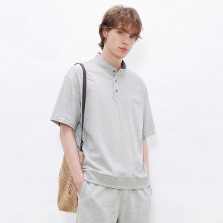 gxgjeans 【亨利立领】亨利领立领短袖POLO衫 休闲潮流上衣