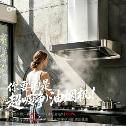 赛斯黛玛 赛斯德玛油烟机变频三电机顶吸式厨房抽烟机家用大吸力超静音一级能效油烟分离免清洗开放式