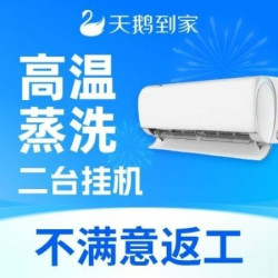 天鹅到家 2台挂机｜深度拆洗｜全面杀菌｜高温消毒