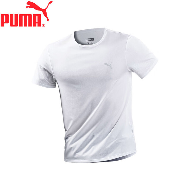 PUMA 【彪马网孔】速干网孔短袖T恤 圆领纯色打底半袖
