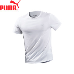 PUMA 【彪马网孔】速干网孔短袖T恤 圆领纯色打底半袖