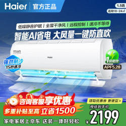 海尔 KFR-35GW/01KBB81U1 一级能效 白色 1.5匹 壁挂式空调