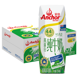 安佳 4.4g高蛋白 纯牛奶 250ml*24盒