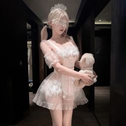 霏慕 情趣女仆套装（发箍+连衣裙+围裙+T裤）