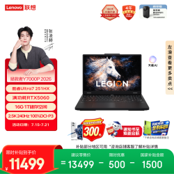 联想 Legion Y7000P IAX10 RTX5060 黑色 16GB+1TB 笔记本电脑