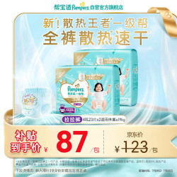 帮宝适 箱装帮宝适 Pampers一级帮纸尿裤M-XL夏天透气尿不湿拉拉裤 XXXXL码46片（23片*2包） 1件