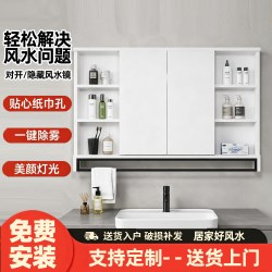 杰耐奇 R1 智能风水镜柜 70-120cm 白/灰