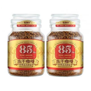 88VIP：连咖啡 冻干咖啡 经典意式浓缩 100g*2瓶