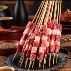 羊门宴 原切羔羊有机羊肉串50串 净重2斤