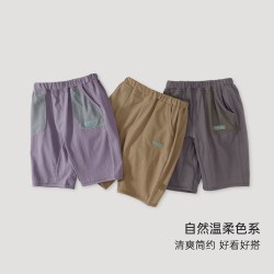 巴厘小猪 儿童七分裤2026夏季新款男童休闲裤夏装女童纯棉夏天凉感宝宝裤子
