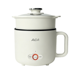 ACA 电煮锅 宿舍小电锅 电蒸锅 电热锅 Z100-1 带蒸笼