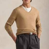 RALPH LAUREN Washable Wool 男士V领毛衣 L/2XL
