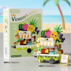 梅肯斯姆 梦想小店街景系列 四季鲜果贩卖小车302PCS