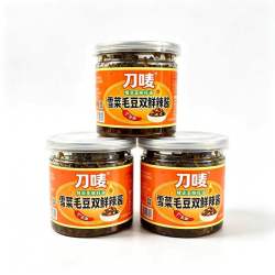 刀唛 雪菜毛豆双鲜辣酱 210g(70g*3罐)