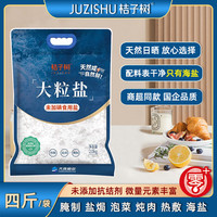 桔子树 大粒盐未加碘粗粒海盐炖肉腌制食盐 2000g*1袋