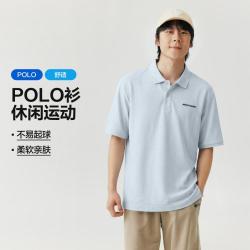 斯凯奇 珠地布面料 男士polo衫