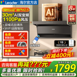 海尔 顶侧双吸30立方变频大吸力家用油烟机 CXW-358-PL9FQ30UD