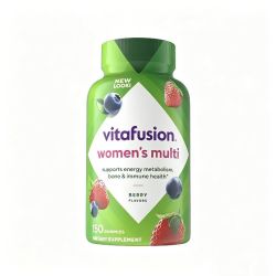 vitafusion 美国进口女士定制复合维生素叶酸补锌片b12元气营养软糖150粒