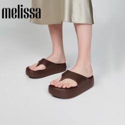 melissa FREE THONG【The Row平替】厚底法棍面包鞋夹脚凉拖鞋女 多色可选 36088 黑色 38