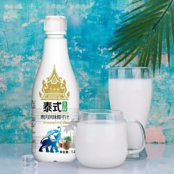 宇兴旺 泰式椰子汁奶饮料大瓶整箱聚会饮品风味饮料 风味椰子汁家庭装1.25L*2瓶