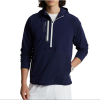 RALPH LAUREN Techy Terry 半拉链连帽衫 M码