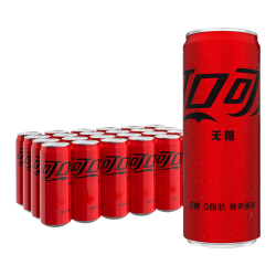 可口可乐 无糖 零度汽水 330ml*24罐
