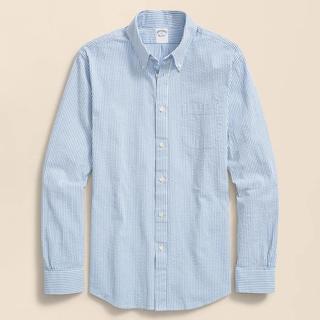 Brooks Brothers 布克兄弟 水洗棉泡泡纱条纹衬衫