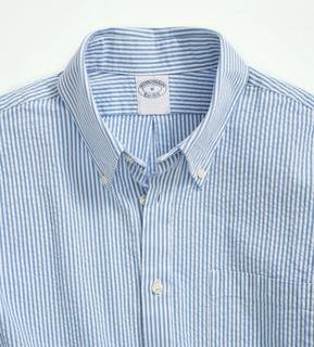 Brooks Brothers 布克兄弟 水洗棉泡泡纱条纹衬衫