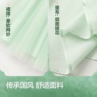 巴拉巴拉 女童国风网纱泡泡袖连衣裙