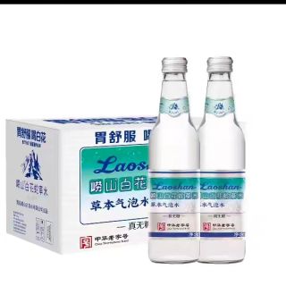 88VIP：崂山矿泉 白花蛇草水 弱碱性气泡水 330ml*12瓶