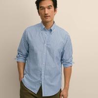 Brooks Brothers 布克兄弟 泡泡纱 butcher 条纹 男士衬衫