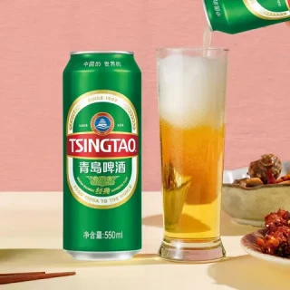今日必买、值友专享:青岛啤酒 经典10°P 550mL 18罐 整箱装 2件赠白啤330ml*6听