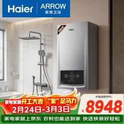 海尔 30JN7PRO＋箭牌净界钢琴玻璃面板花洒
