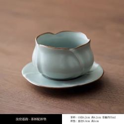 棠门 禅意天青汝窑开片可养功夫自用杯