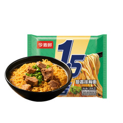 今麦郎 红烧牛肉味方便面 125g×5袋 葱香排骨味