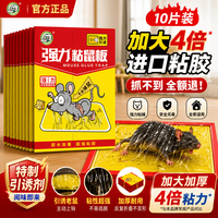 坤宁王 粘鼠板超强力粘板老鼠贴药捕鼠一窝端神器灭鼠驱鼠器家用大号加厚10片