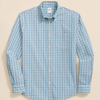 Brooks Brothers 男士衬衫 Friday Shirt Poplin Windowpane