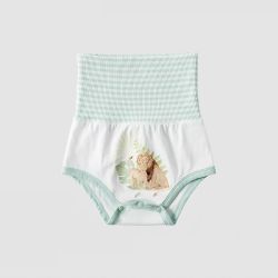 嫚熙 婴儿高腰肚兜护肚围夏季宝宝防着凉护肚子儿童纯棉护脐带 天鹅公主