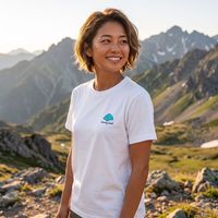 MONTBELL 美山WIC速干透气短袖露营图案粉色短袖女款 1114779