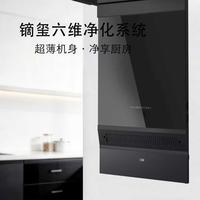 镝玺 新风循环 吸油烟机 不锈钢机身 新风联动排烟系统,定制品下单不退不换,(定制周期60天)