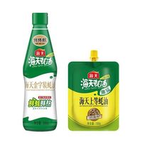 海天 金字装蚝油680g+上等蚝油100g瓶装pet挤挤瓶装家用调味料