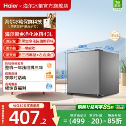 海尔 BC-43GHSDE0S9 一级能效 43L 银色 单门冰箱